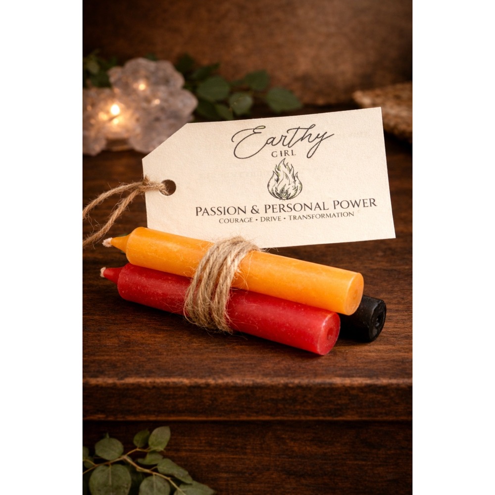 Passion & Personal Power Courage Drive‎ Transformation Spell Candles apothecary